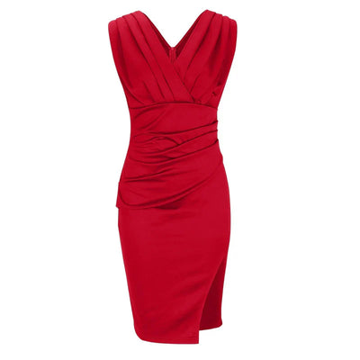 Anan | Fitted Dress with V-Neckline and Slit