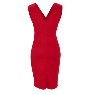 Anan | Fitted Dress with V-Neckline and Slit