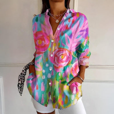 Emerson|Colorful Pattern Blouse