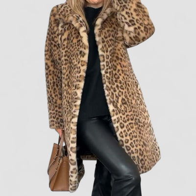 Aliyah - Cosy Leopard Print Jacket