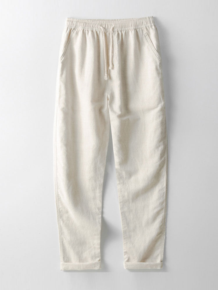 Havana Crochet Polo & Linen Trousers Set