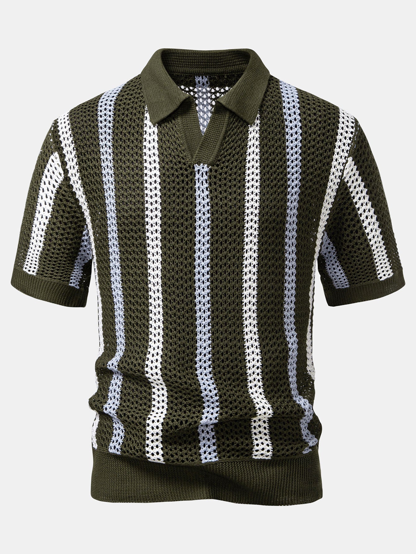 Havana Crochet Polo & Linen Trousers Set