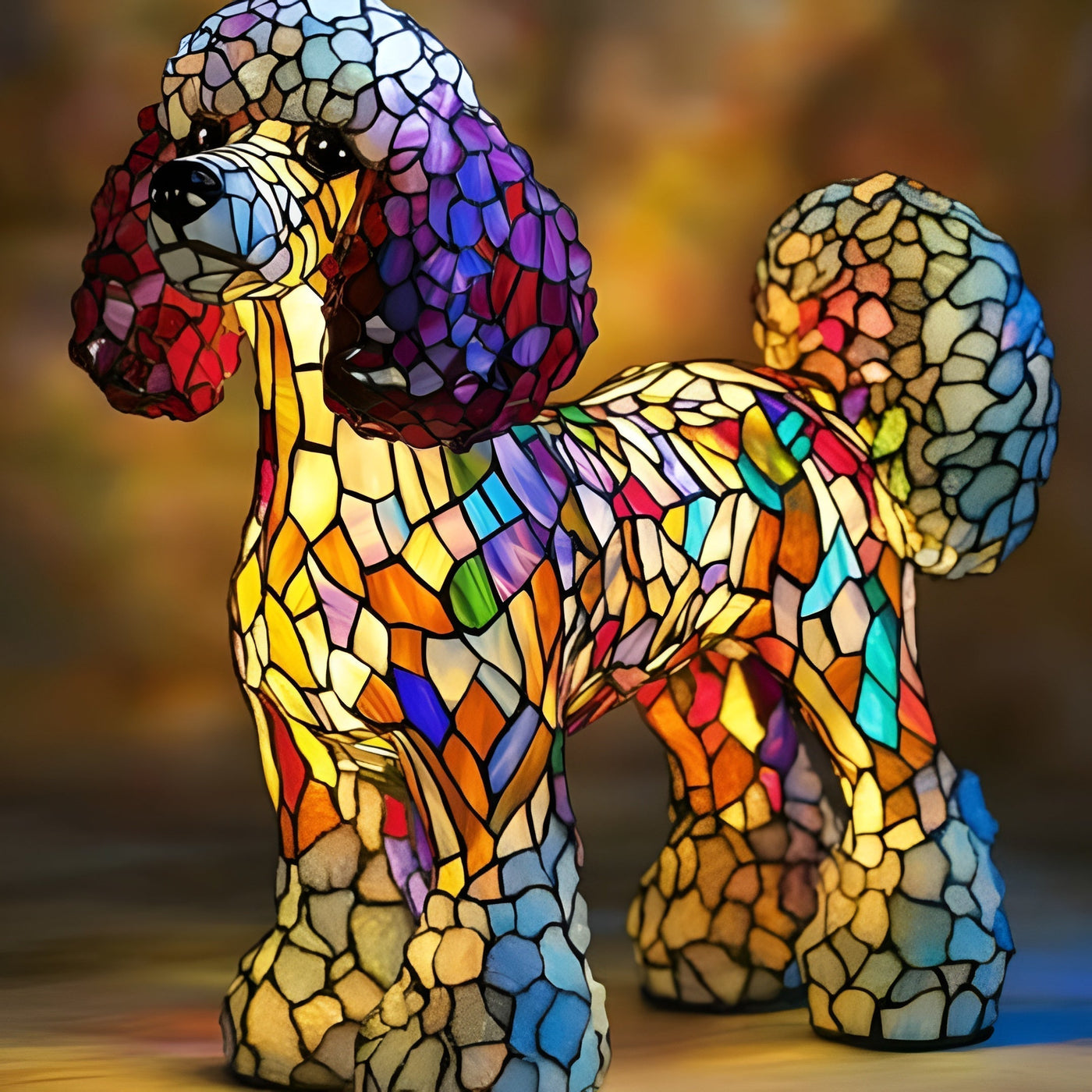 Pépette – Magical Lamp for Dogs Made of Colourful Glass