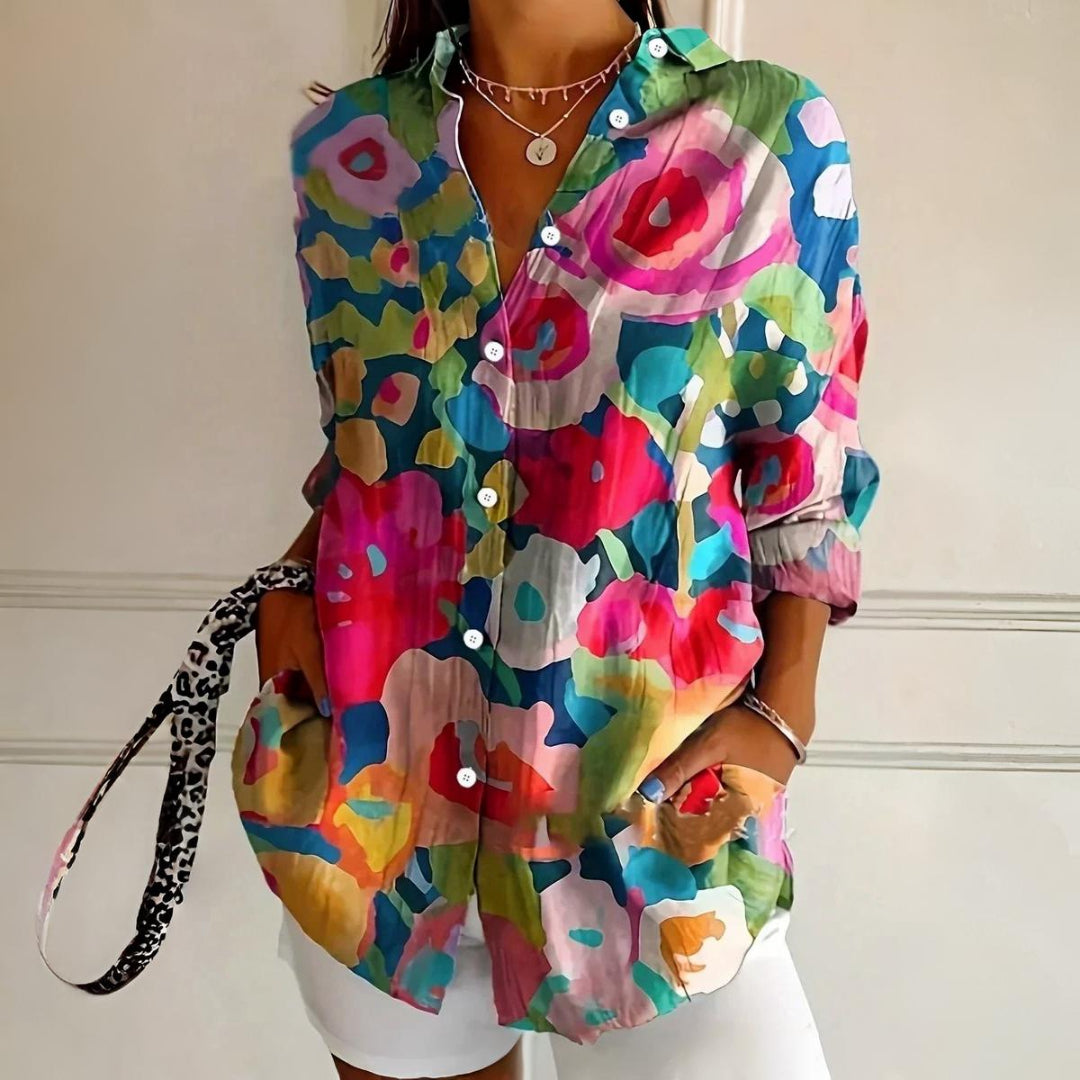 Emerson|Colorful Pattern Blouse