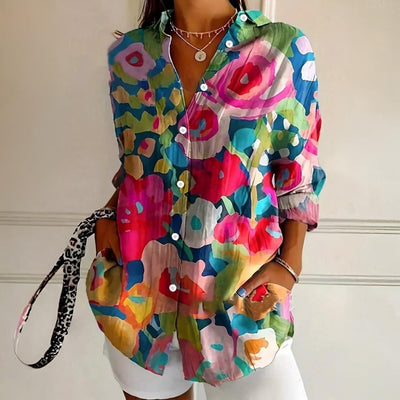 Emerson|Colorful Pattern Blouse