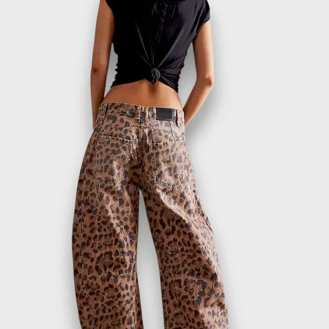 Edith – Animal Print Trousers