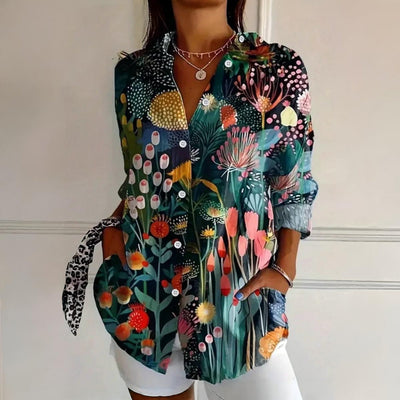 Emerson|Colorful Pattern Blouse