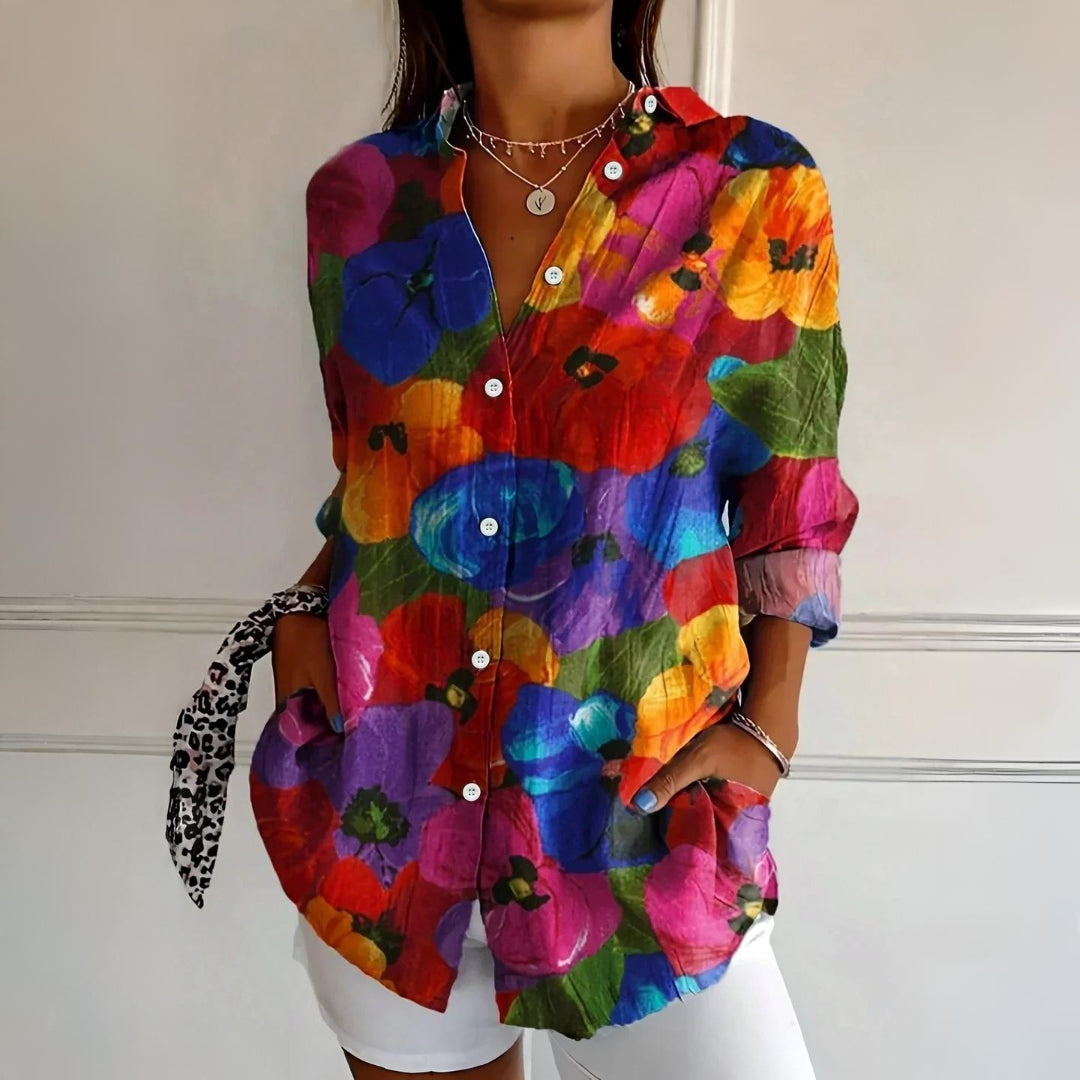 Emerson|Colorful Pattern Blouse