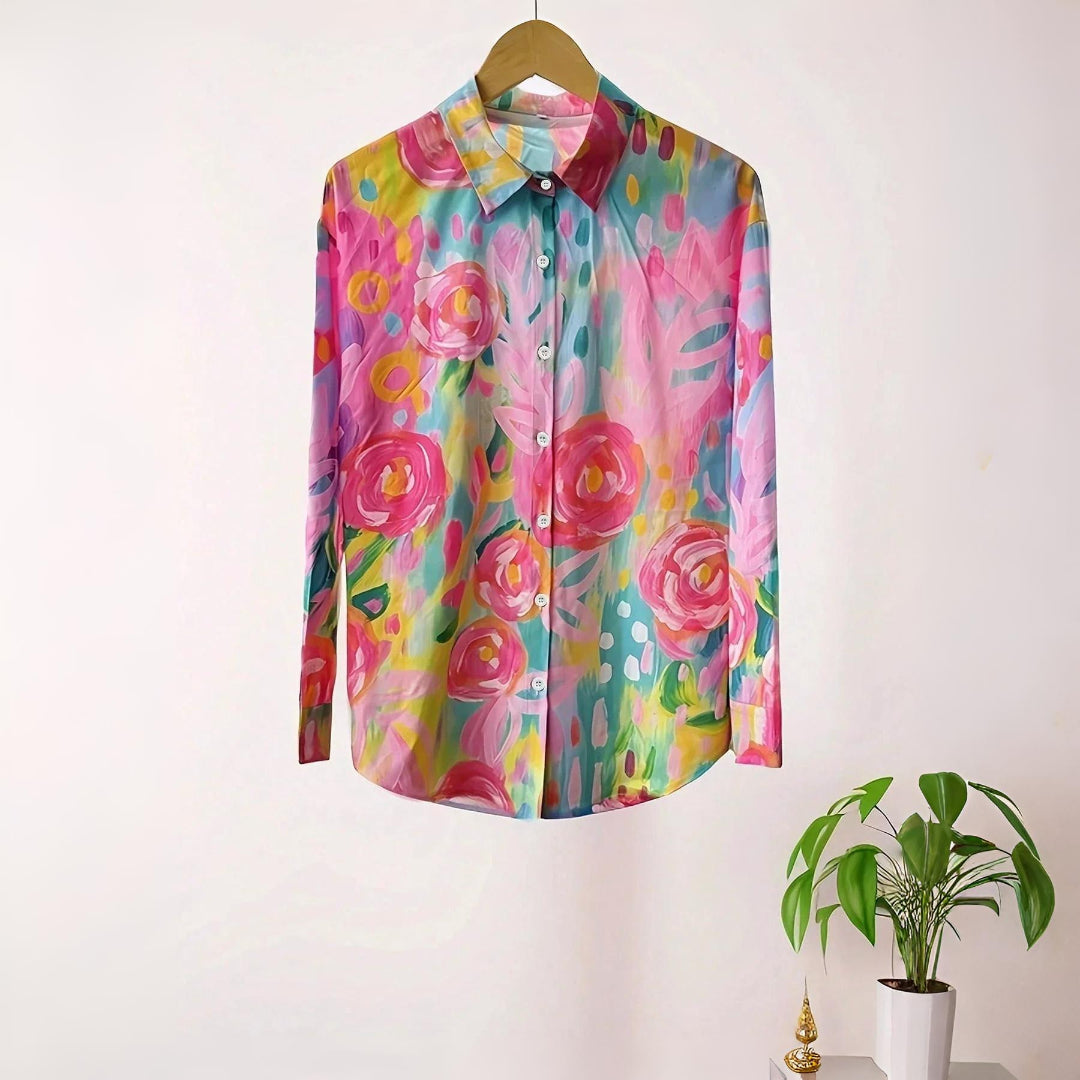 Emerson|Colorful Pattern Blouse