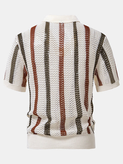 Havana Crochet Polo & Linen Trousers Set