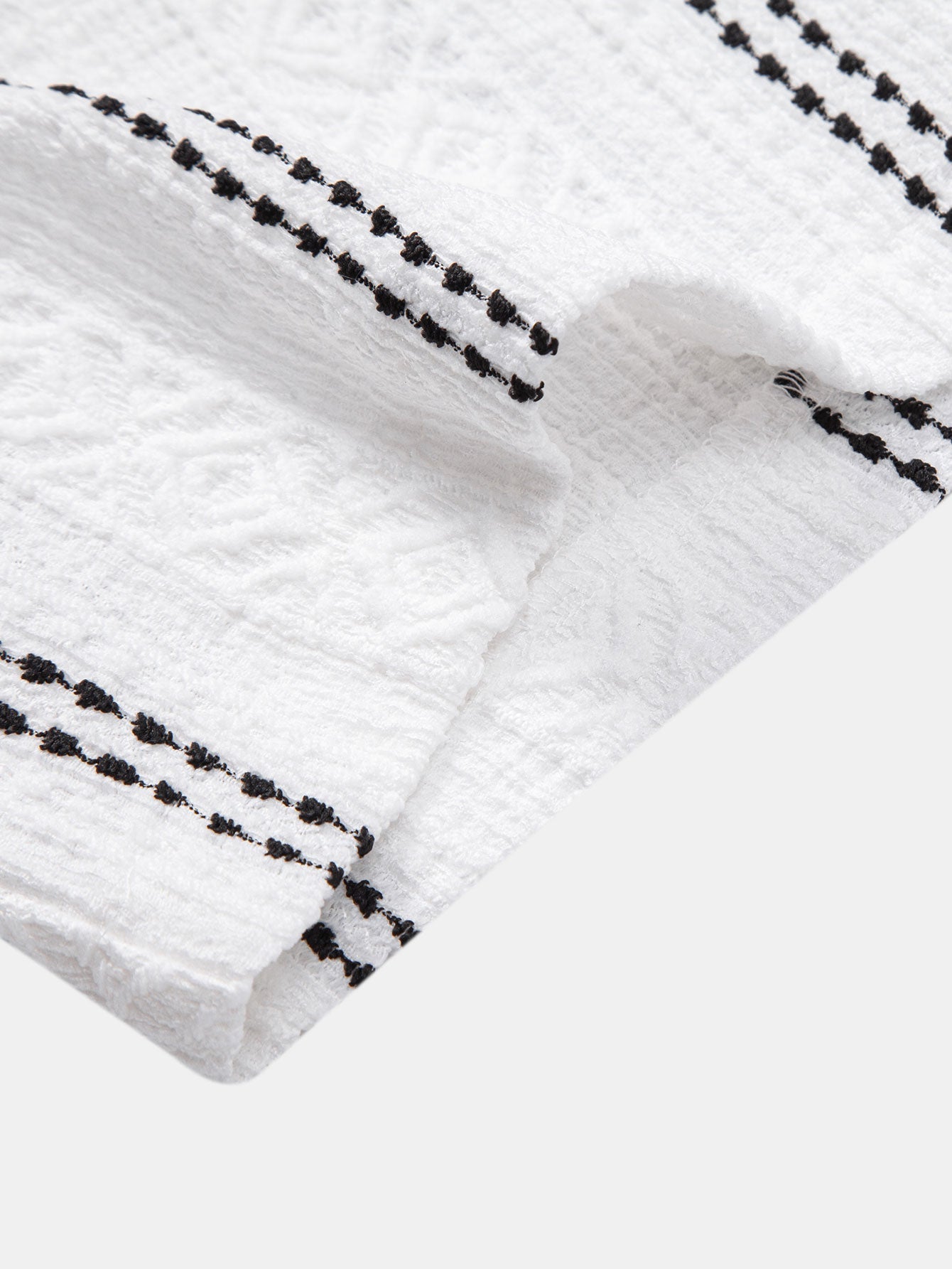 Jacquard Shirt & Linen Trousers Set