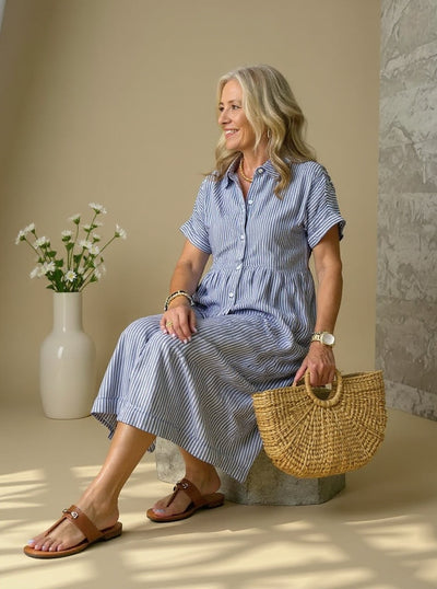 KARI | Fashionable Striped Dress