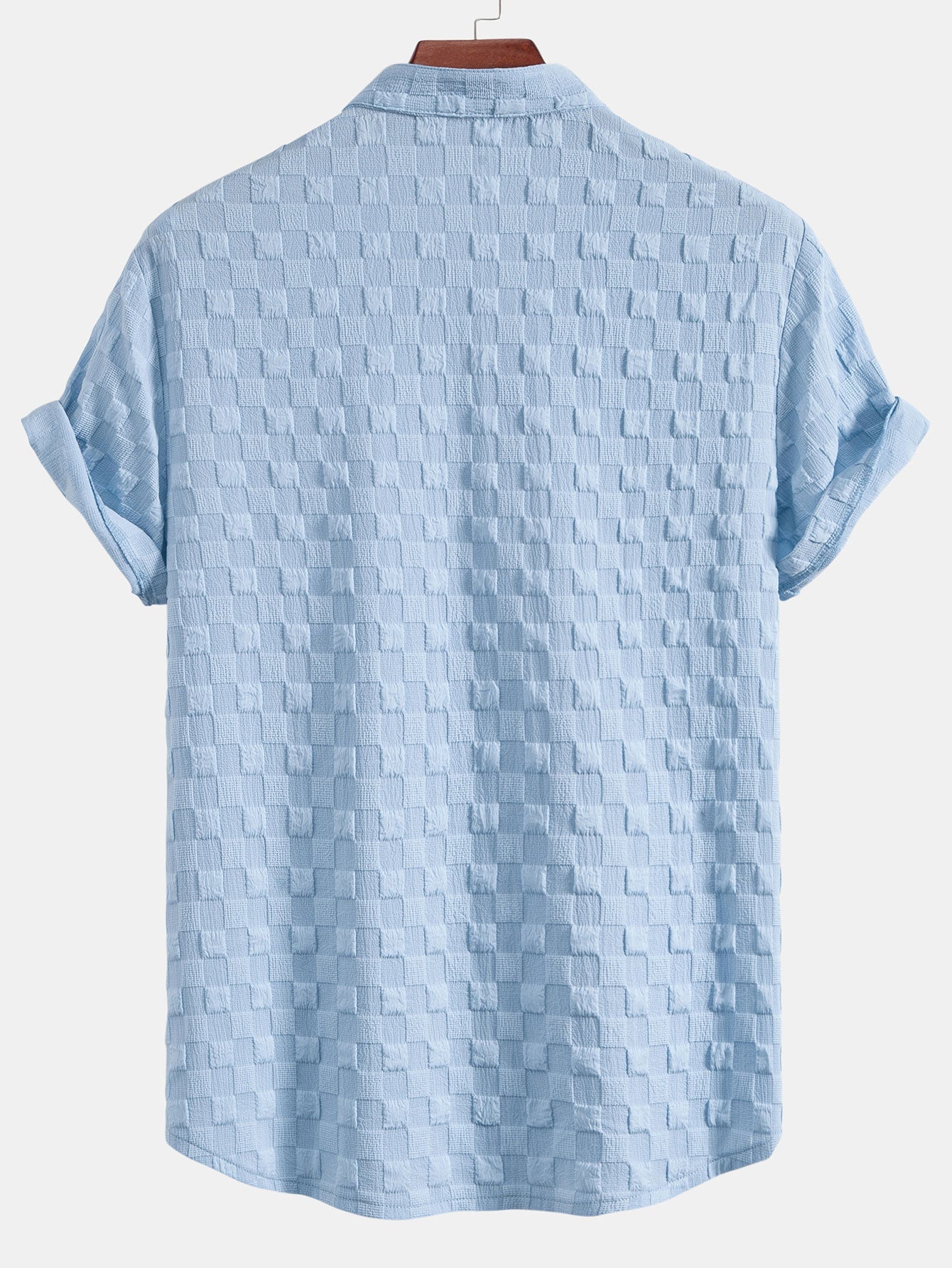 Jacquard Check Shirt & Shorts Set