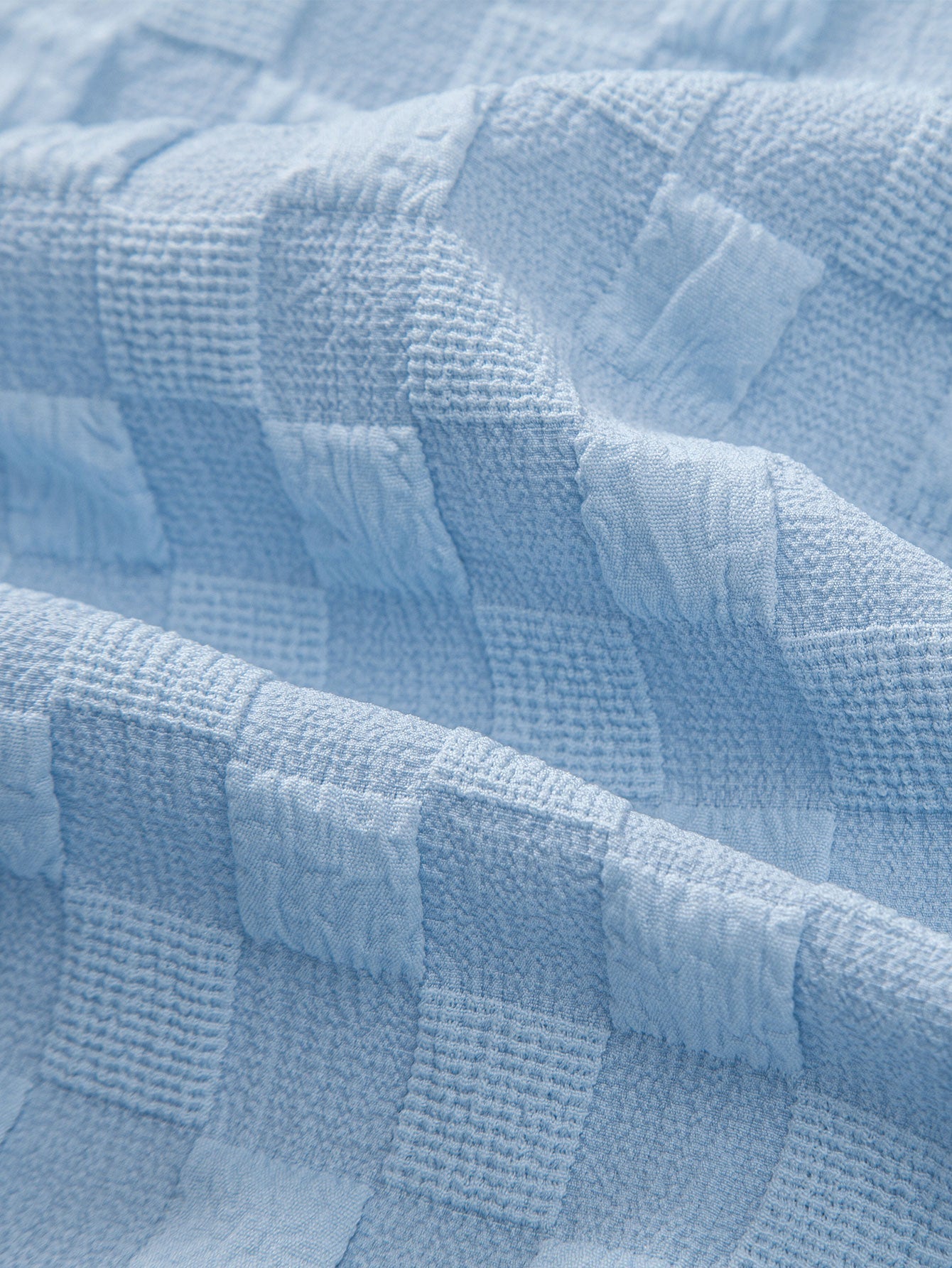 Jacquard Check Shirt & Shorts Set