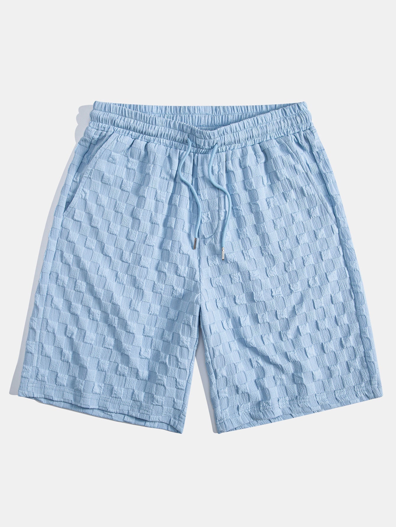 Jacquard Check Shirt & Shorts Set