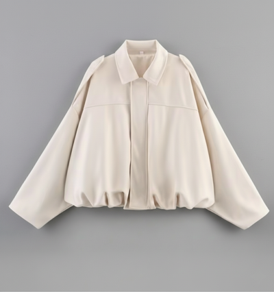 Lina – Oversize Suede Bomber