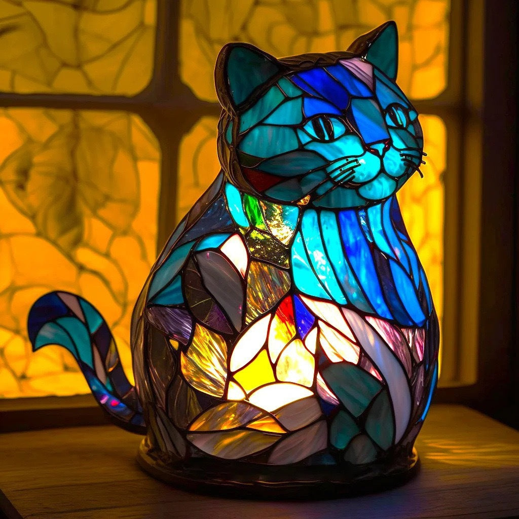Nala – Magical Lamp for Cats Made of Colourful Glass