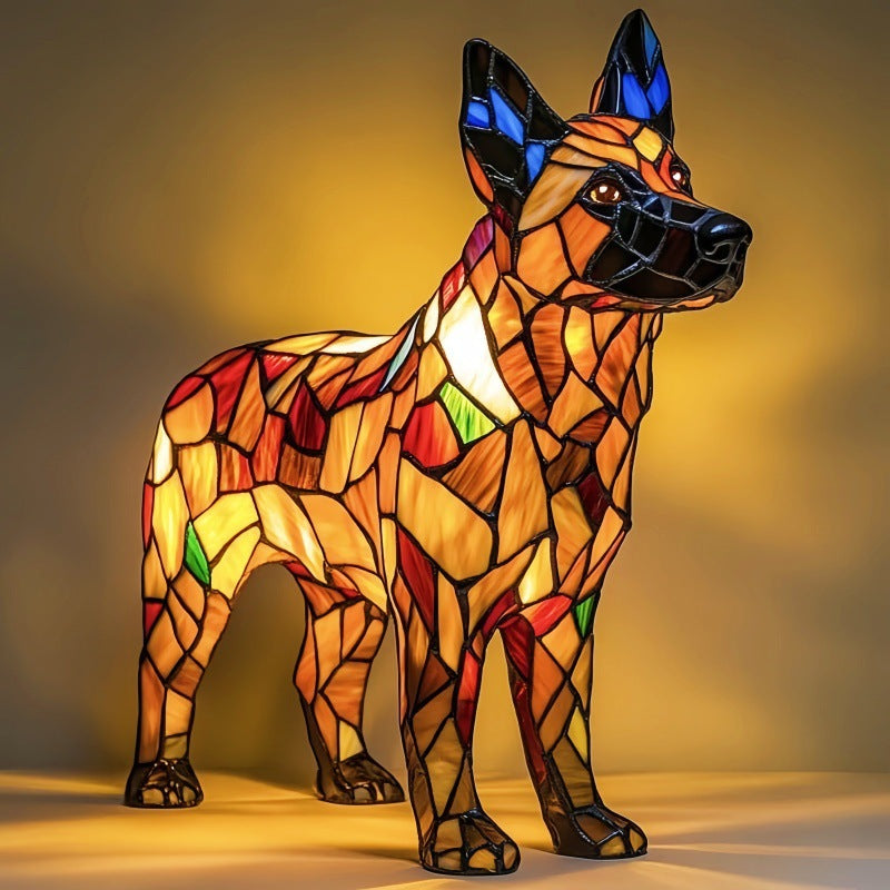 Zouzou – Magical Dog Lamp made of Colourful Glass
