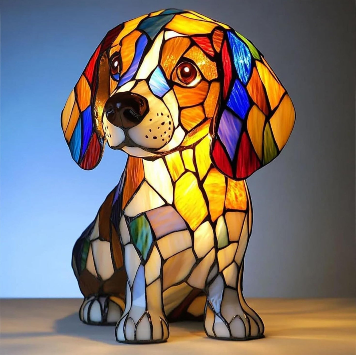 Pirouette – Magical Lamp for Dogs Made of Colourful Glass