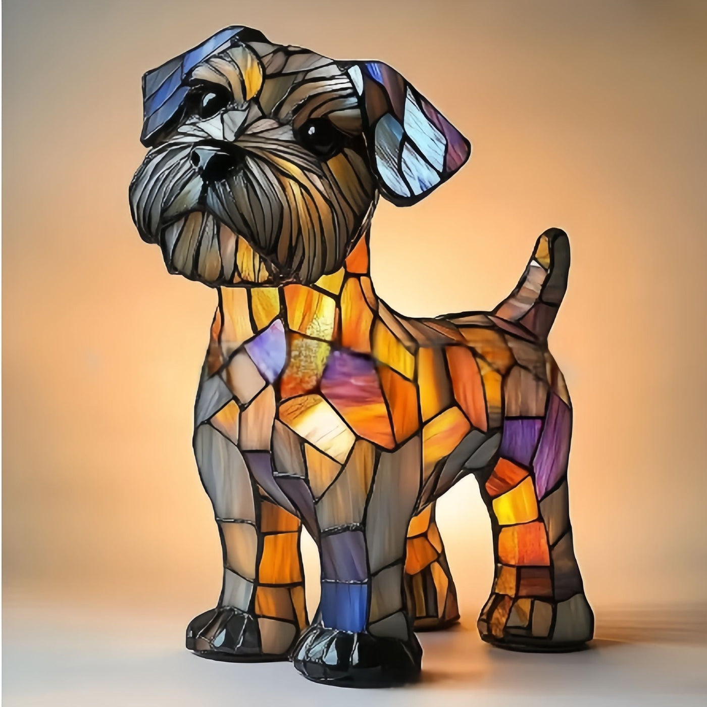 Doudou – Magical Dog Lamp Made of Colourful Glass