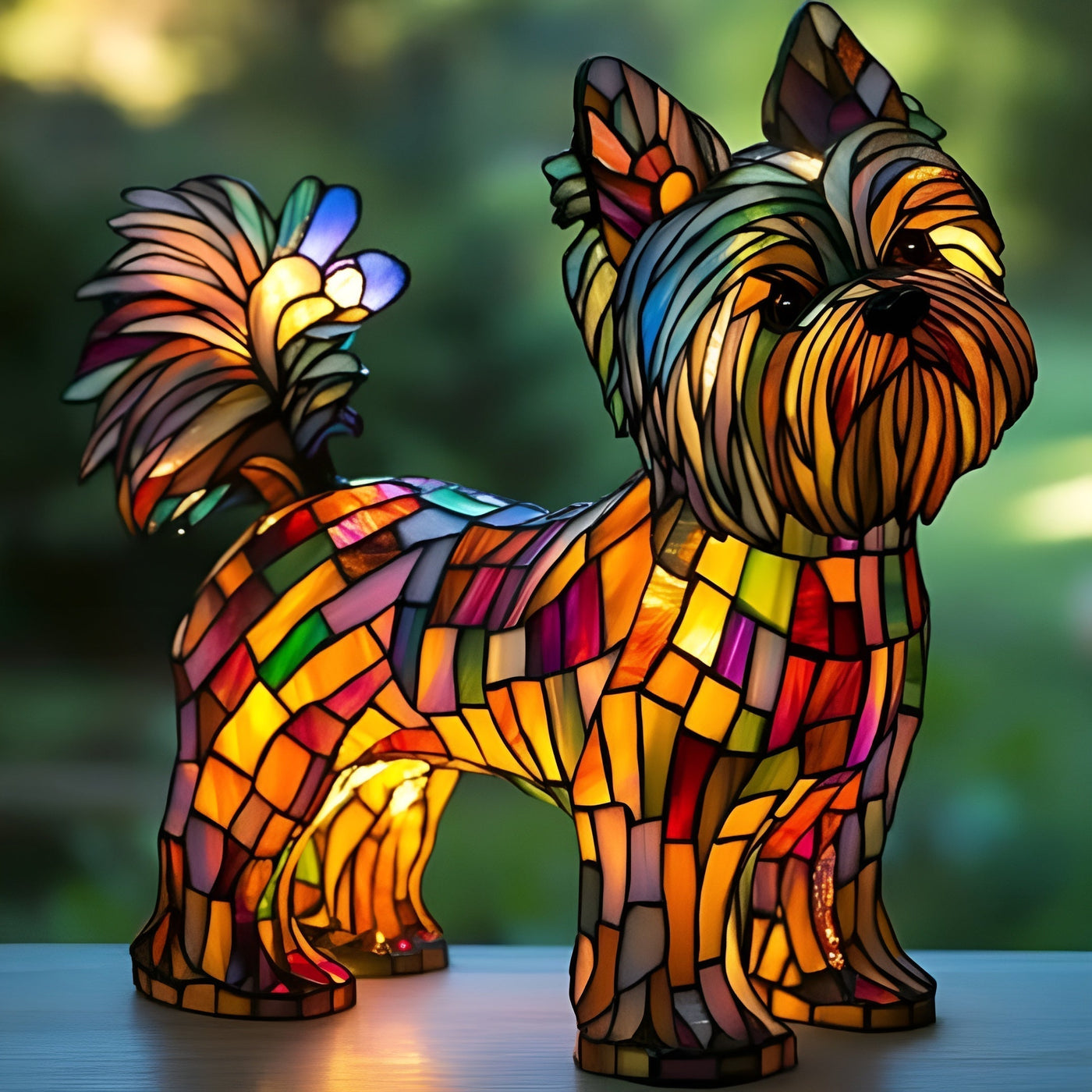 Plume – Magical Lamp for Dogs Made of Colourful Glass