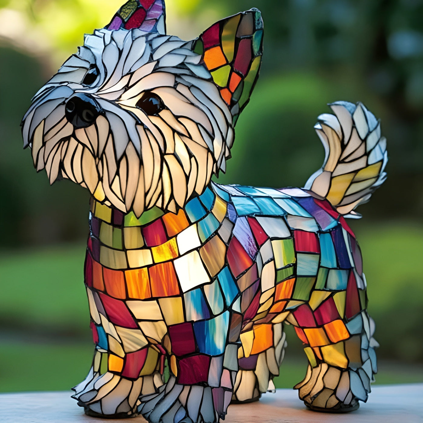 Doggie – Magical Dog Lamp Made of Colourful Glass