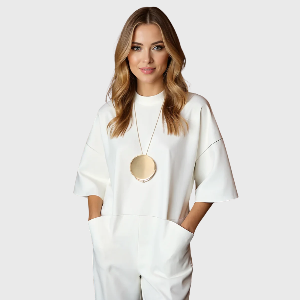 Claudia | Elegant Short Sleeve Jumpsuit