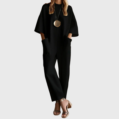 Claudia | Elegant Short Sleeve Jumpsuit