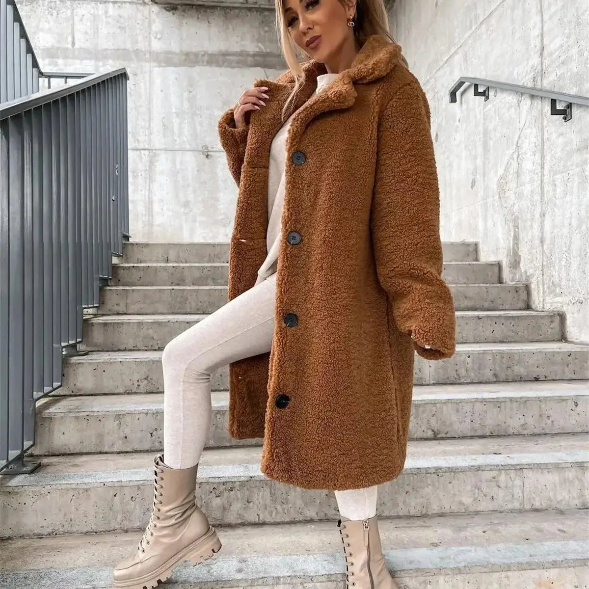 Monica - Stylish Teddy Coat