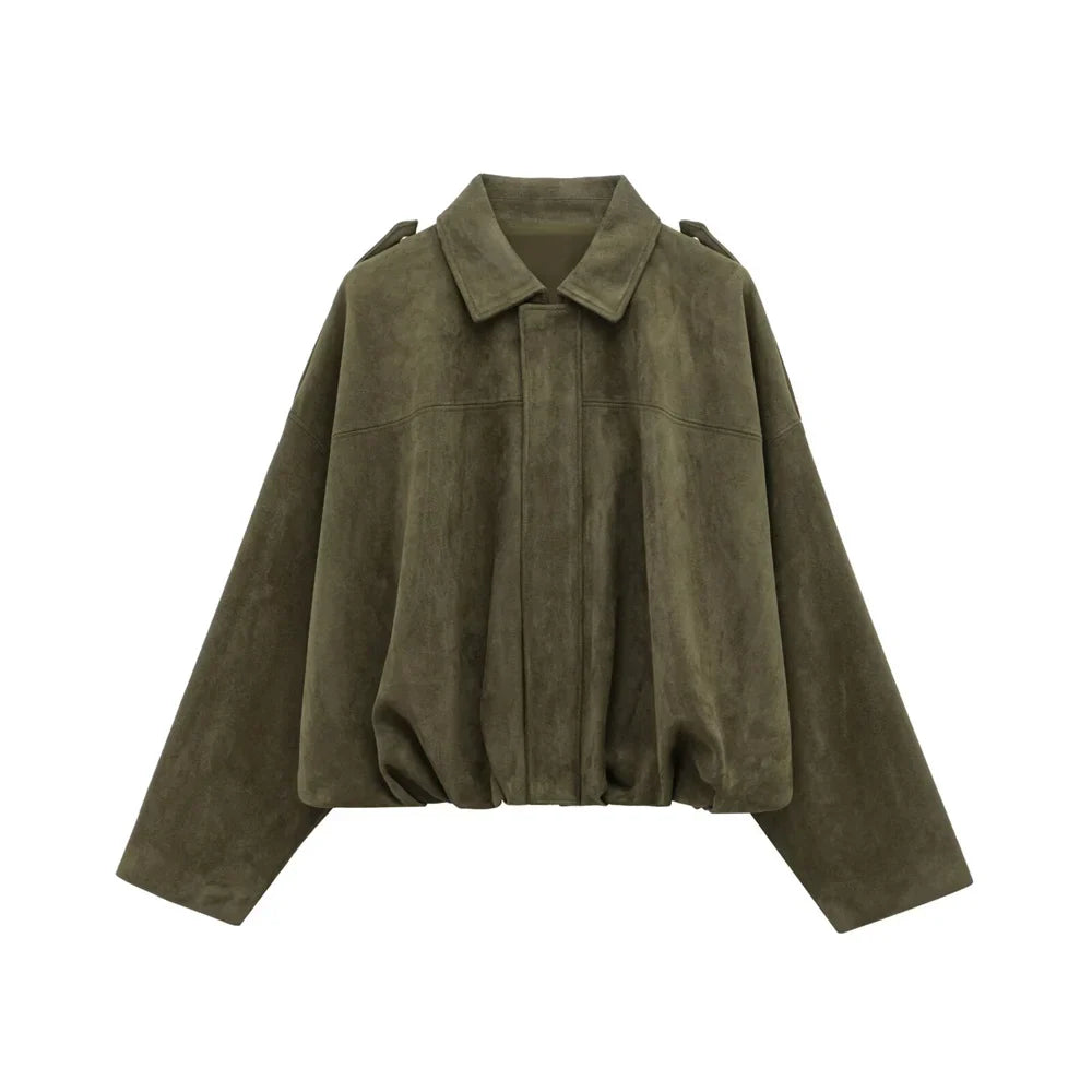 Raya™ Oversized Faux Suede Jacket
