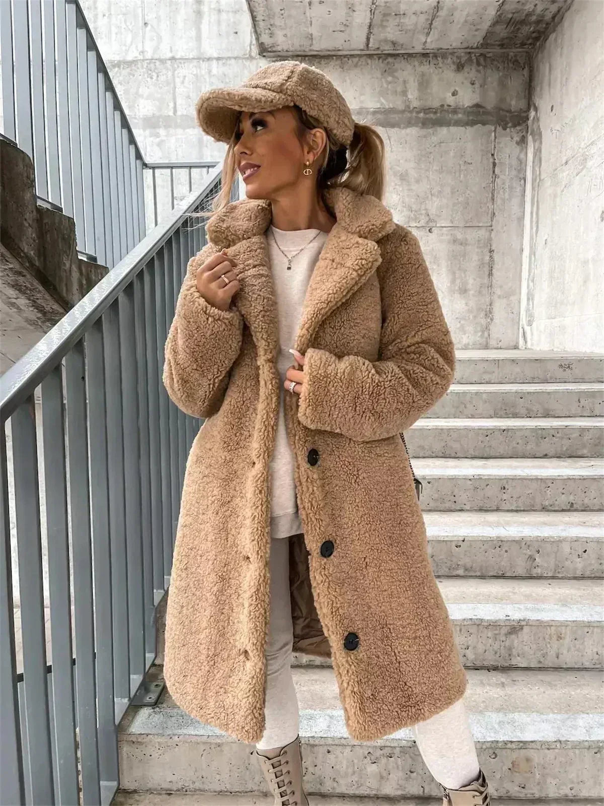 Monica - Stylish Teddy Coat