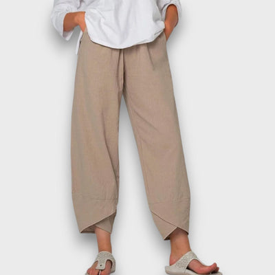 Neve – Lightweight Summer Trousers with Modern Hem