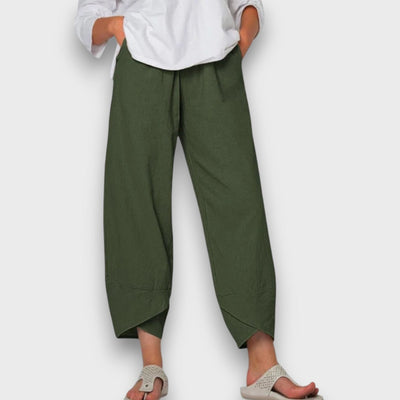 Neve – Lightweight Summer Trousers with Modern Hem