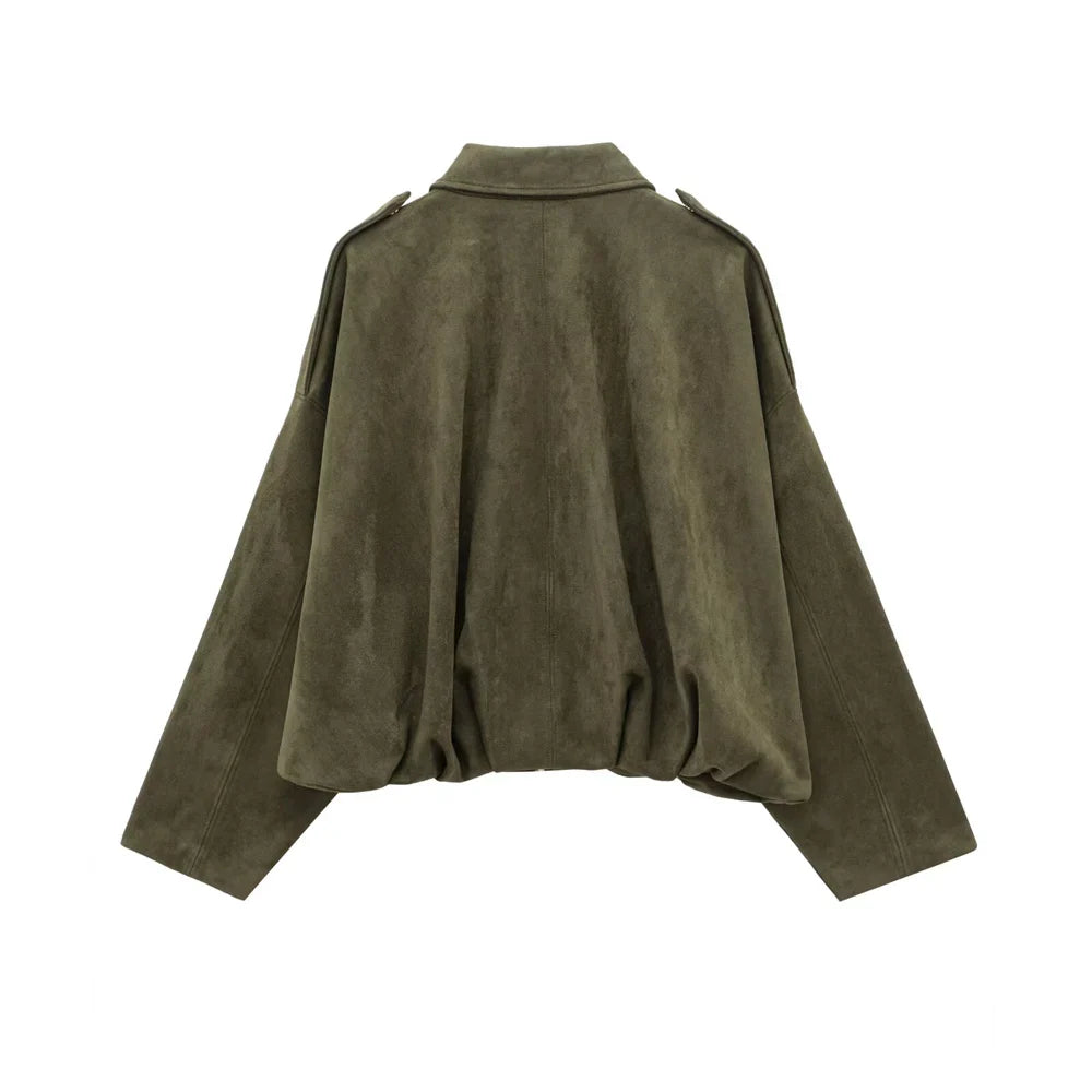Raya™ Oversized Faux Suede Jacket