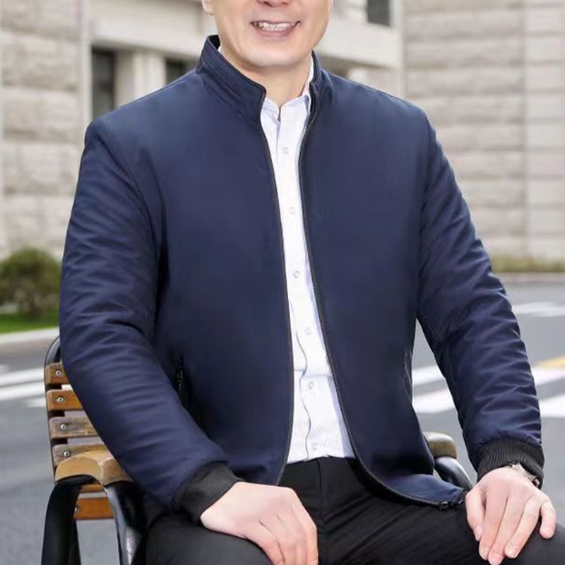 🔥Solid Color, Stand-Up Collar with Zipper and Warm Fleece Jacket