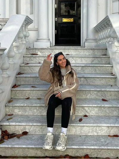 Liora – Oversized Teddy Jacket