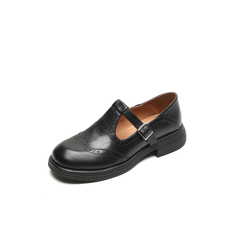 Mattea™ | Elegant Leather Mary Janes