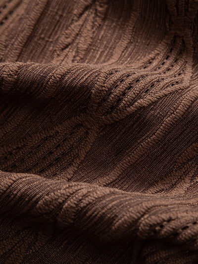 Jacquard Cuban Shirt & Textured Trousers Set